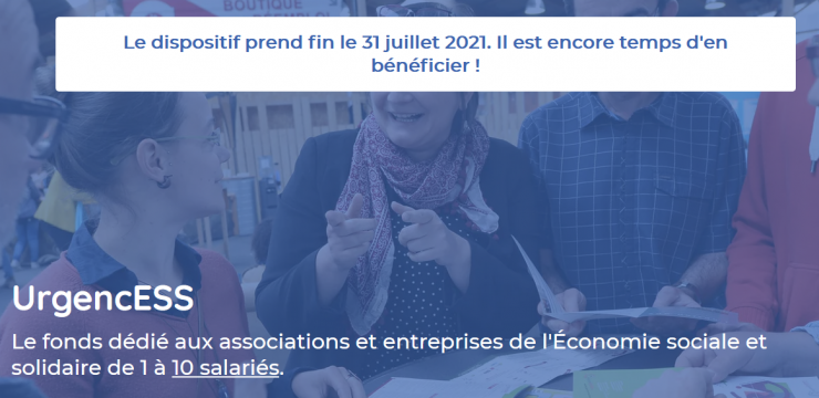 UrgencESS : prolongation du dispositif d’accès aux aides pour les petites structures employeuses de l’économie sociale et solidaire (ESS)