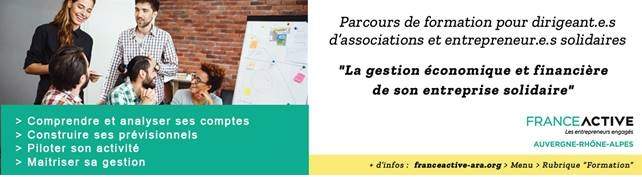 Participez à la formation “La gestion économique et financière de son entreprise solidaire” ! 