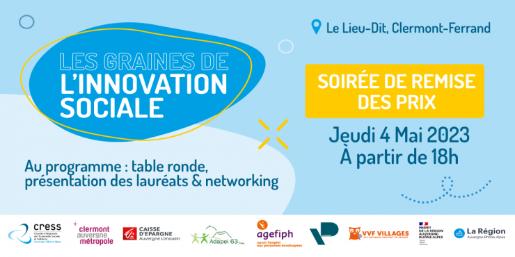 soirée de remise des prix du concours "Les Graines de l'innovation sociale"