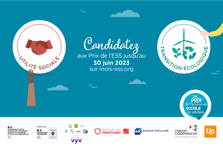 Prix de l'ESS 2023 : ouverture des candidatures !