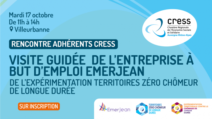 17 octobre visite guidée d'EmerJean réservée aux adhérents de la CRESS  