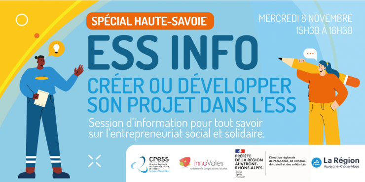 ESS INFO - Créer ou développer son projet dans l'ESS // Spécial HAUTE-SAVOIE