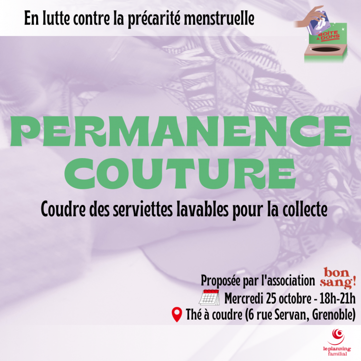 Permanence couture de protections périodiques réutilisables