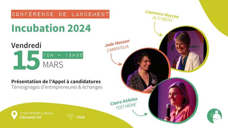 Conférence de lancement – Incubation 2024