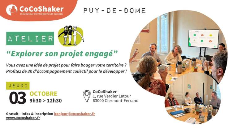 Atelier « Explorer son projet engagé » à Clermont-Ferrand