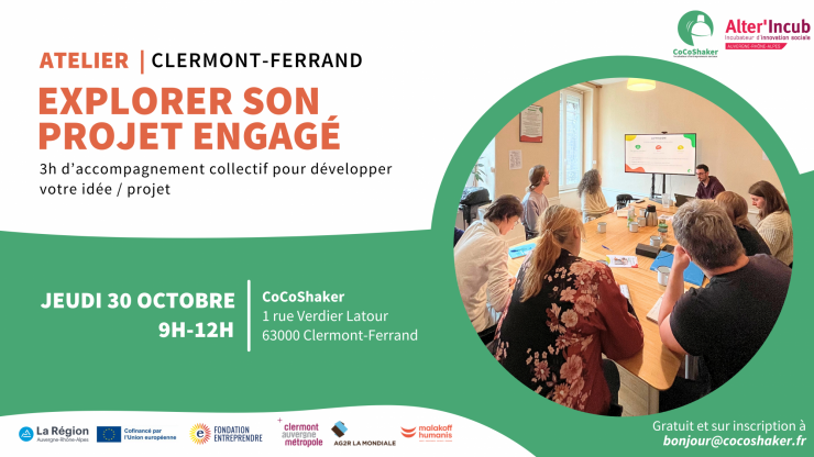 Clermont-Ferrand | Atelier « Explorer son projet engagé »