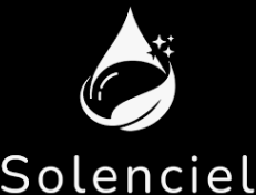 logo Solenciel Logo Solenciel goutte d'eau sur fond noir