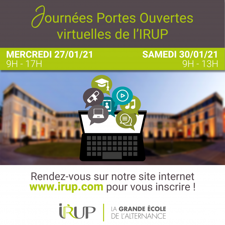 Journées Portes Ouvertes virtuelles à l'IRUP en Visioconférence