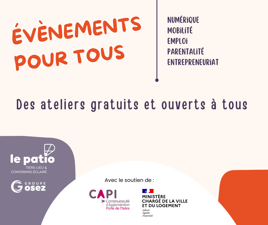 EVENEMENT POUR TOUS AU PATIO