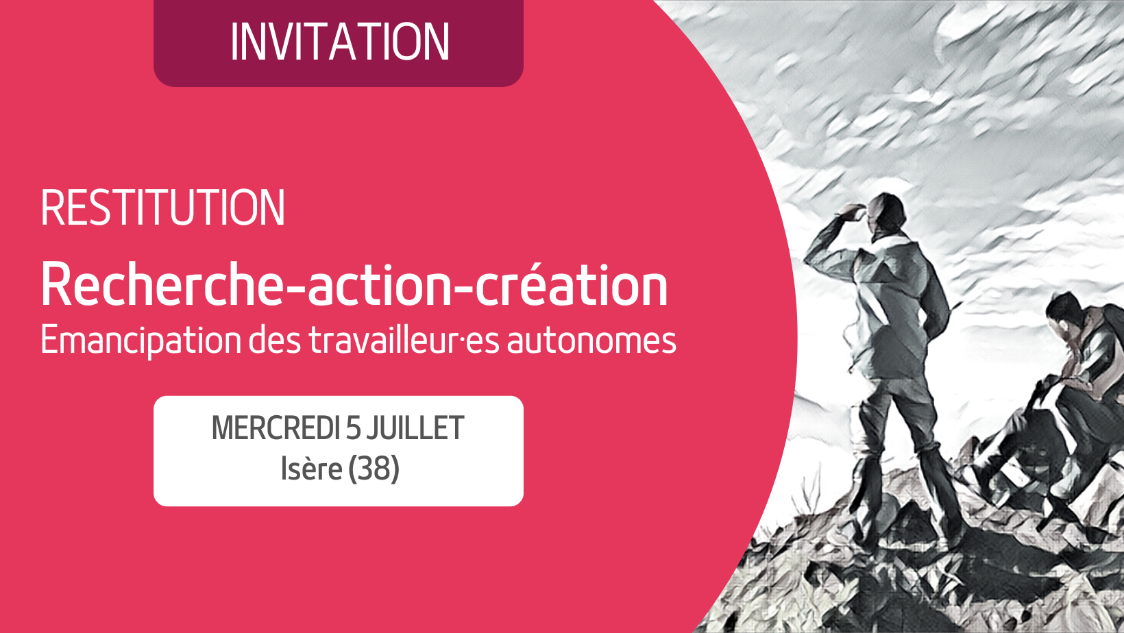 Restitution recherche-action-création sur le travail autonome